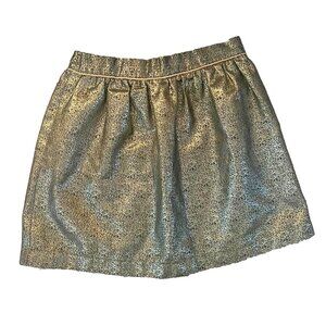 EUC Do+Be Nordstrom Rack Metallic Holiday Gold Mini Skirt, Size Medium